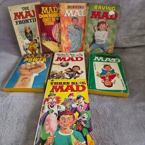 Vintage MAD Magazine Paperback Books Lot of Eight (8)